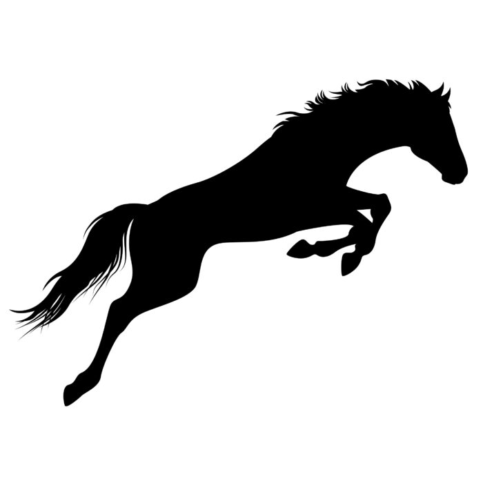 muursticker-paard-springend
