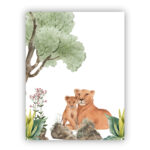 Poster Leeuwen in de jungle