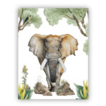 Poster Olifant in de jungle