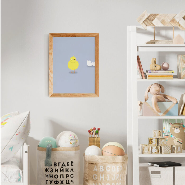 poster-kuiken-boerderij-kidzstijl Poster Kuikentje | Boerderij - Afbeelding 2