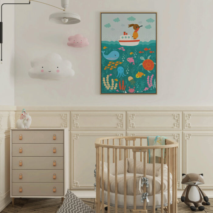 poster-zeedieren-konijn-kidzstijl