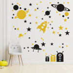 Muurstickers Ruimteset Groot | twee kleuren - Afbeelding 3