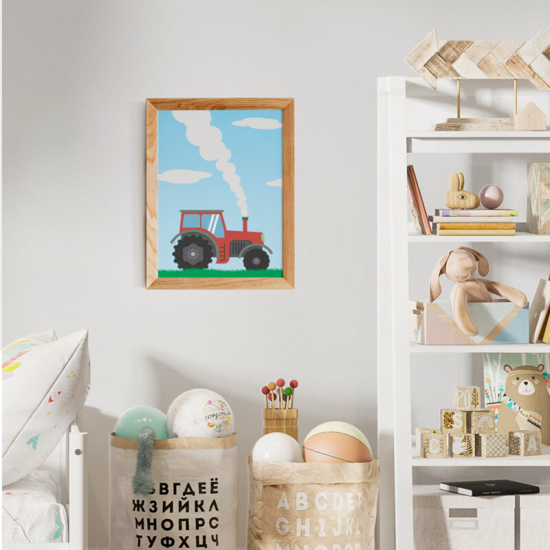 poster-tractor-boerderij-kidzstijl