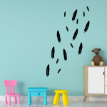 Muurstickers Veren set - Afbeelding 2