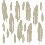 Muurstickers Veren set