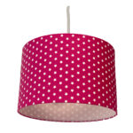 Kinderlamp roze witte sterren Ø30 cm | OP=OP