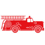 muursticker-brandweerwagen