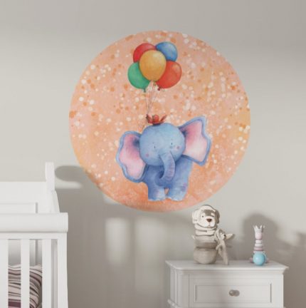 muurstickers-rond-olifantje-ballonnen-kidzstijl