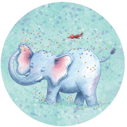 muurstickers-rond-olifantje-confetti