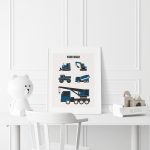 poster-werktuigen-blauw-kidzstijl