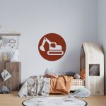 muurcirkel-kraanwagen-kidzstijl