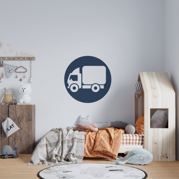 muurcirkel-vrachtwagen-kidzstijl muurcirkel-vrachtwagen-kidzstijl
