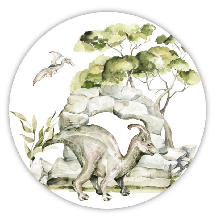 muurcirkel-Parasaurolophus muurcirkel-Parasaurolophus
