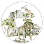 muurcirkel-dino-triceratops