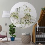 muurcirkel-dino-triceratops-kidzstijl