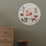 muurcirkel-bosdieren-kidzstijl