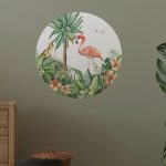muurcirkel-flamingo-kidzstijl