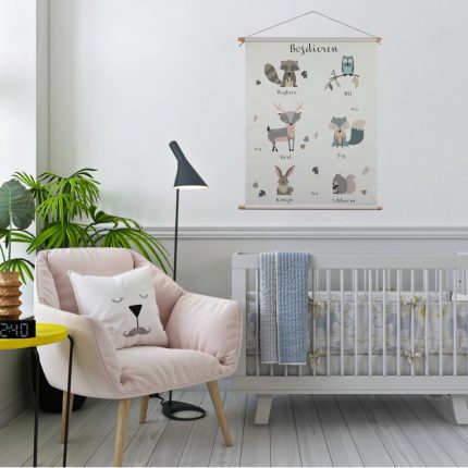 textielposter-bosdieren-1-kidzstijl