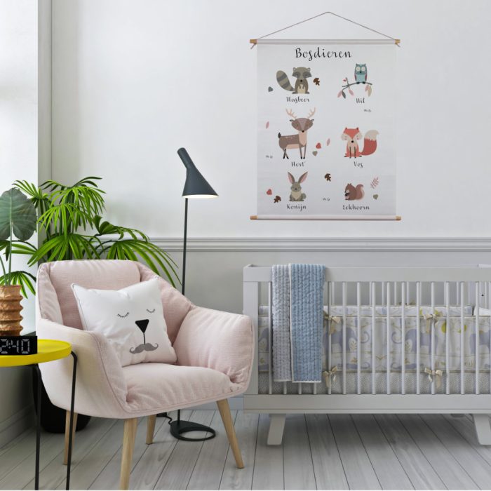 textielposter-bosdieren-2-kidzstijl textielposter-bosdieren-2-kidzstijl