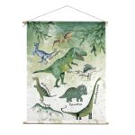 textielposter-dino