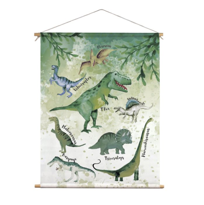 textielposter-dino textielposter-dino