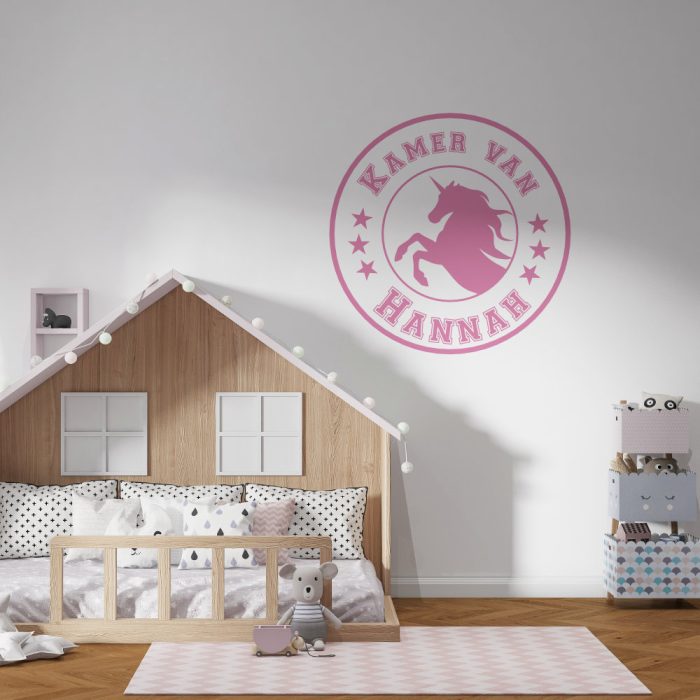naamsticker-eenhoorn-kidzstijl