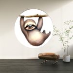 muurcirkel-luiaard-kidzstijl