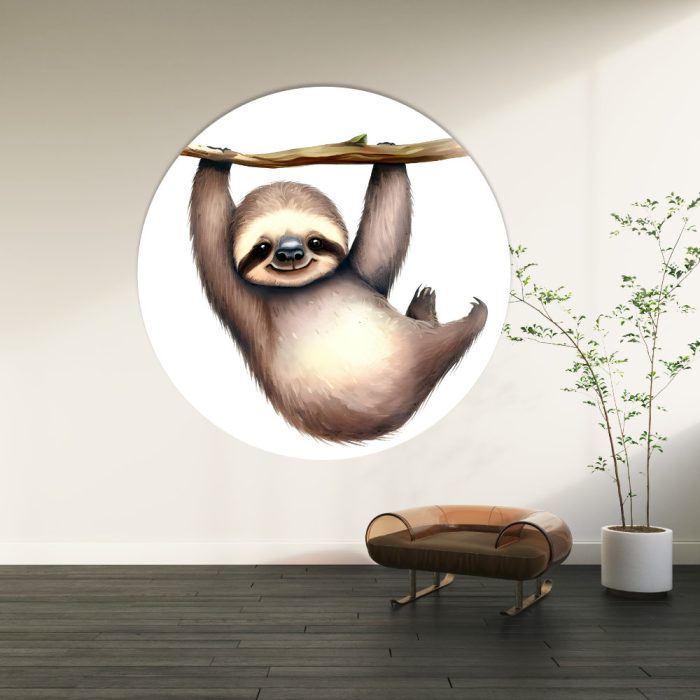 muurcirkel-luiaard-kidzstijl