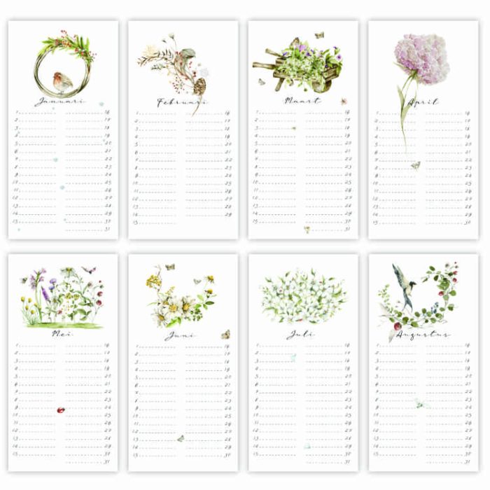 Verjaardagskalender Bloemen - Afbeelding 2