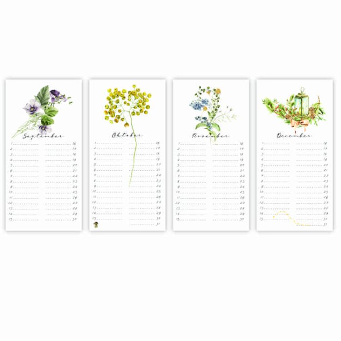 Verjaardagskalender Bloemen - Afbeelding 3
