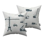 Kussen Op de Bouwplaats 40 x 40 cm