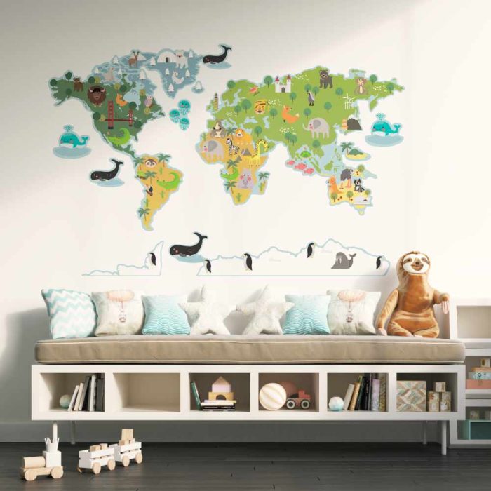 Muursticker Dierenwereld XXL - Afbeelding 2