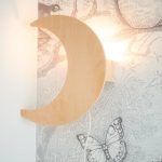 Houten Wandlamp Maan