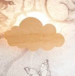 Houten Wandlamp Wolk