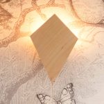 Houten Wandlamp Vlieger