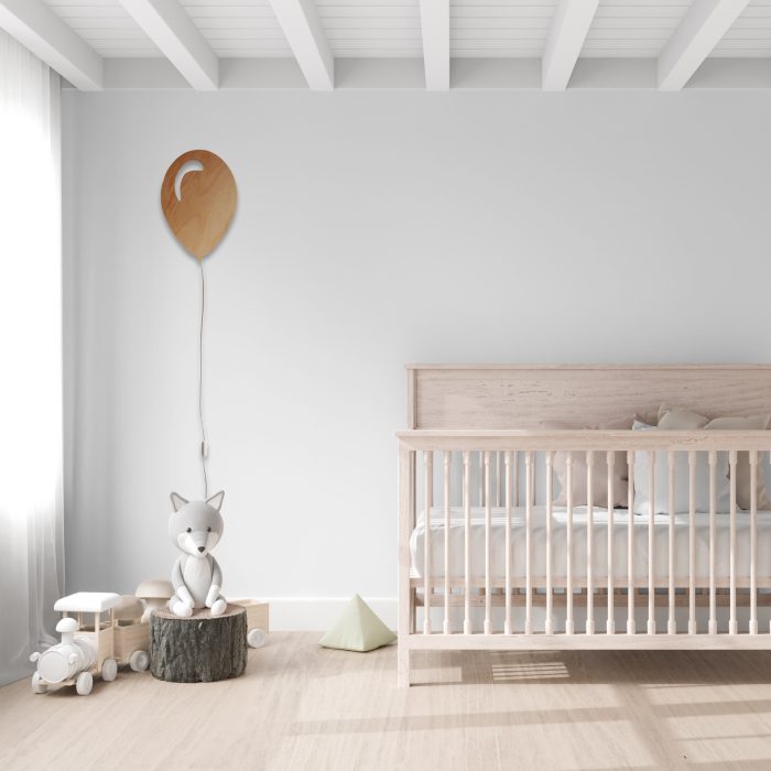 Houten Wandlamp Ballon - Afbeelding 2