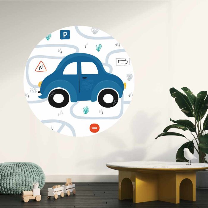 Behangcirkel Auto - Afbeelding 2