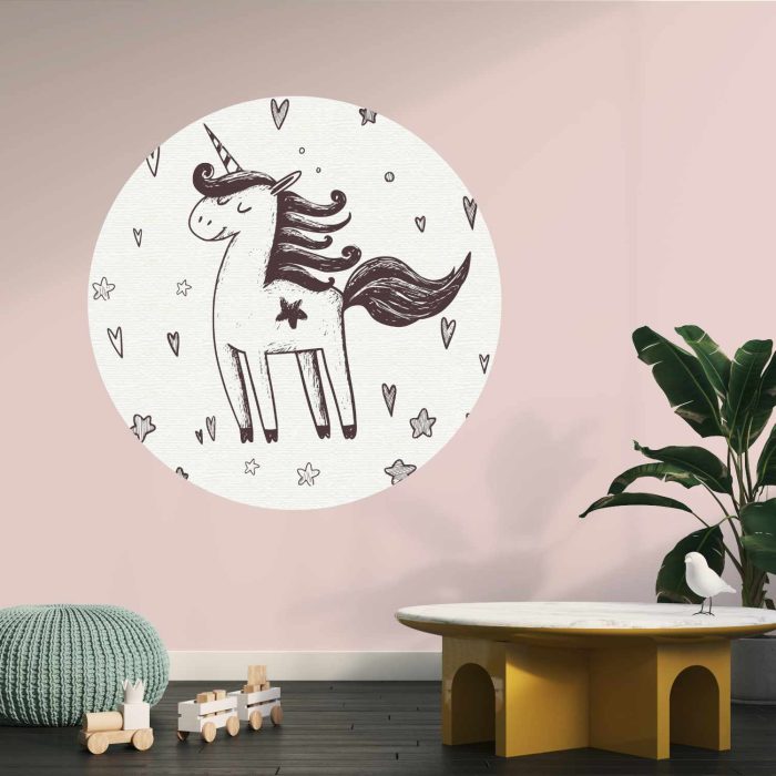 Behangcirkel Eenhoorn Illustratie - Afbeelding 2