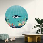 Behangcirkel Orca - Afbeelding 2