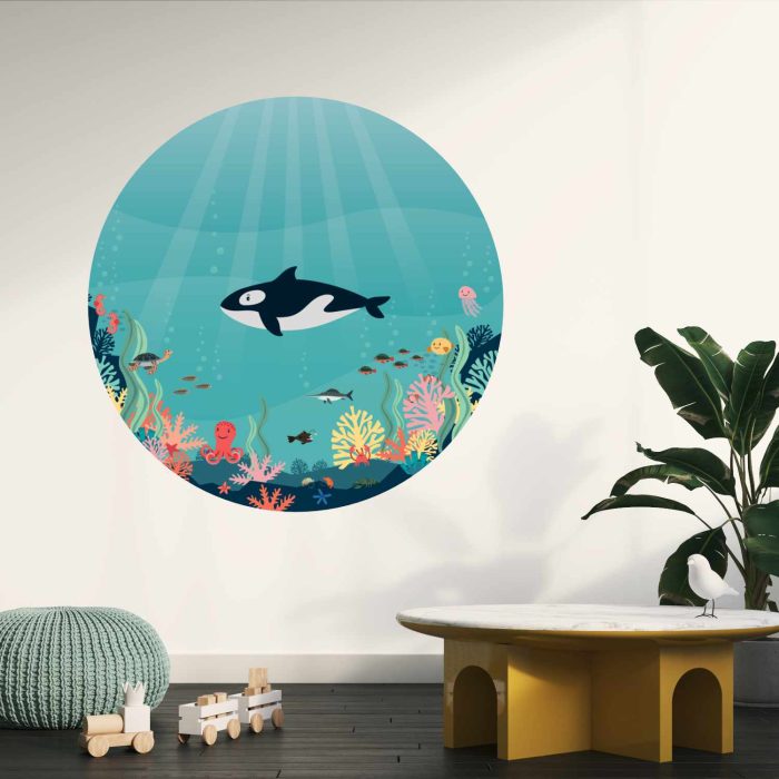 Behangcirkel Orca - Afbeelding 2