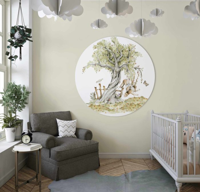 Behangcirkel Konijn | Ø 40 tot 140 cm - Afbeelding 2