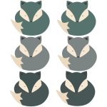 Muurstickers Vosje | 3 kleuren
