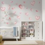 Muurstickers Hartjes aquarel - Afbeelding 2