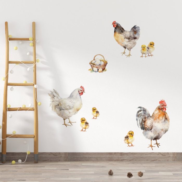 Muurstickers Kippen - Afbeelding 2