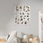 Textielposter Dierenalfabet - Afbeelding 2