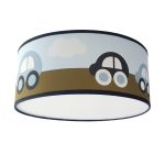 Plafondlamp Auto's olijfgroen/blauw
