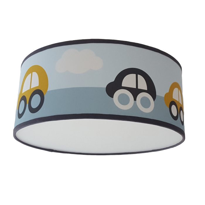 plafondlampen-auto-oker Plafondlamp Auto's oker/blauw - Afbeelding 1