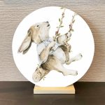 Muurcirkel Boswandeling | Konijn | Ø 20 en 30 cm - Afbeelding 2