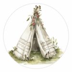 Muurcirkel Boswandeling | Tipi | Ø 20 en 30 cm