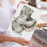 Muursticker Boswandeling | Beer (5 afmetingen) - Afbeelding 3